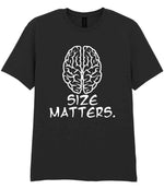 Size Matters. t-shirt in black