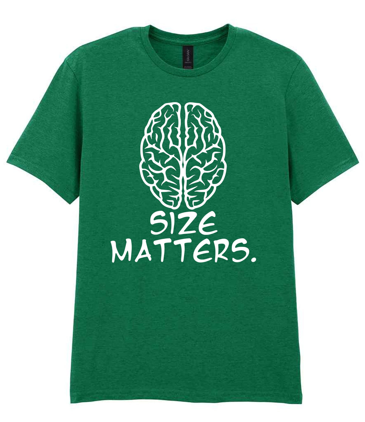 Size Matters. t-shirt in kelly green