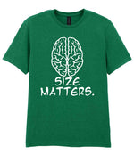 Size Matters. t-shirt in kelly green