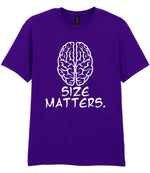 Size Matters. t-shirt in purple