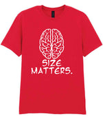 Size Matters. t-shirt in red