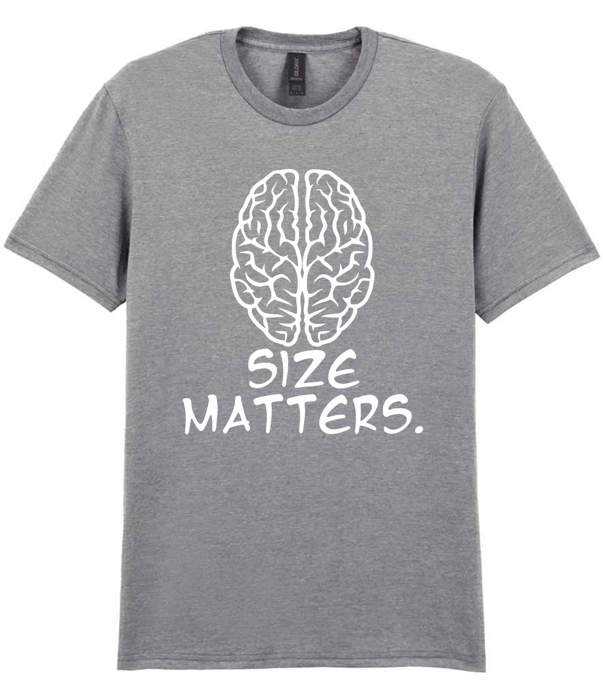 Size Matters. t-shirt in sport grey
