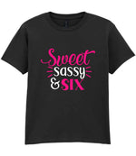 Sweet Sassy & Six t-shirt in black