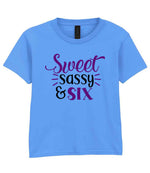 Sweet Sassy & Six t-shirt in carolina blue