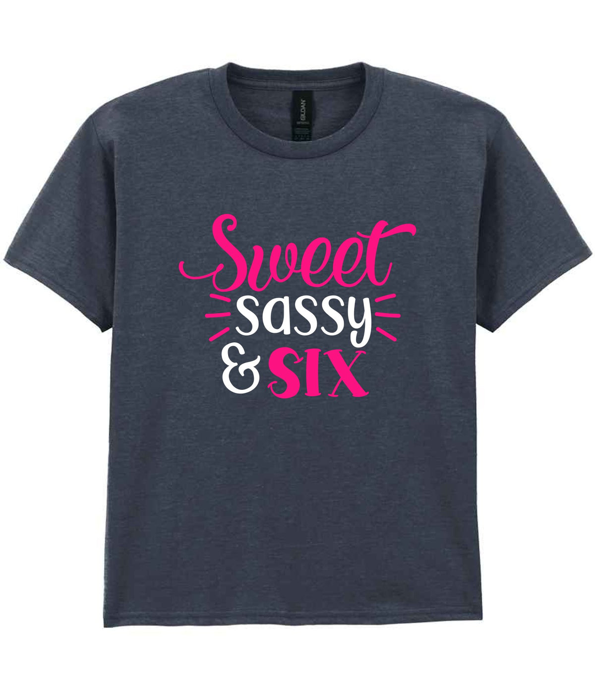 Sweet Sassy & Six t-shirt in dark heather