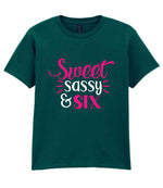 Sweet Sassy & Six t-shirt in fan marine green