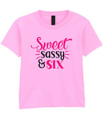 Sweet Sassy & Six t-shirt in light pink