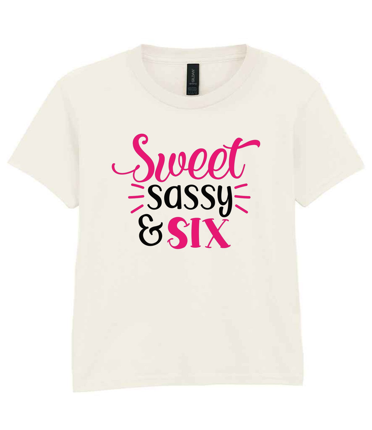 Sweet Sassy & Six t-shirt in natural