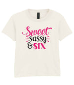 Sweet Sassy & Six t-shirt in natural