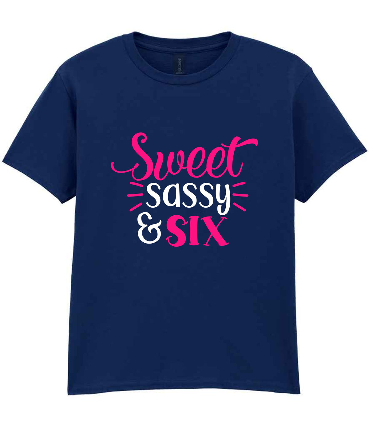 Sweet Sassy & Six t-shirt in navy