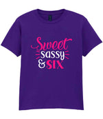 Sweet Sassy & Six t-shirt in purple