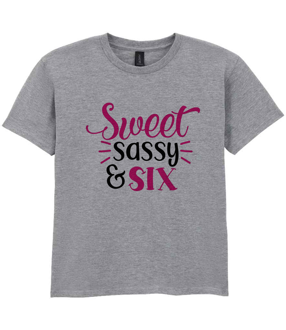 Sweet Sassy & Six t-shirt in sport grey
