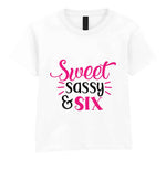 Sweet Sassy & Six t-shirt in white