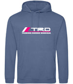 Tearing Round Donegal hoodie in atlantic blue
