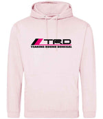 Tearing Round Donegal hoodie in baby pink