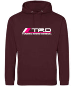 Tearing Round Donegal hoodie in burgundy