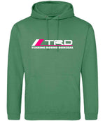 Tearing Round Donegal hoodie in cactus green