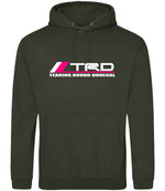 Tearing Round Donegal hoodie in combat green