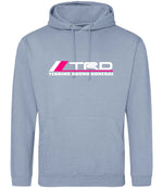 Tearing Round Donegal hoodie in dusty blue