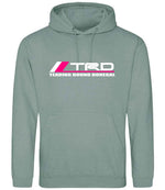 Tearing Round Donegal hoodie in dusty green