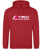Tearing Round Donegal hoodie in fire red
