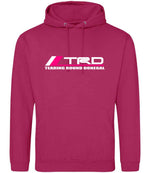 Tearing Round Donegal hoodie in hot pink