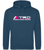 Tearing Round Donegal hoodie in ink blue