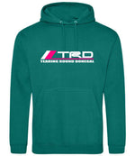 Tearing Round Donegal hoodie in jade