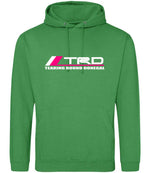Tearing Round Donegal hoodie in kelly green