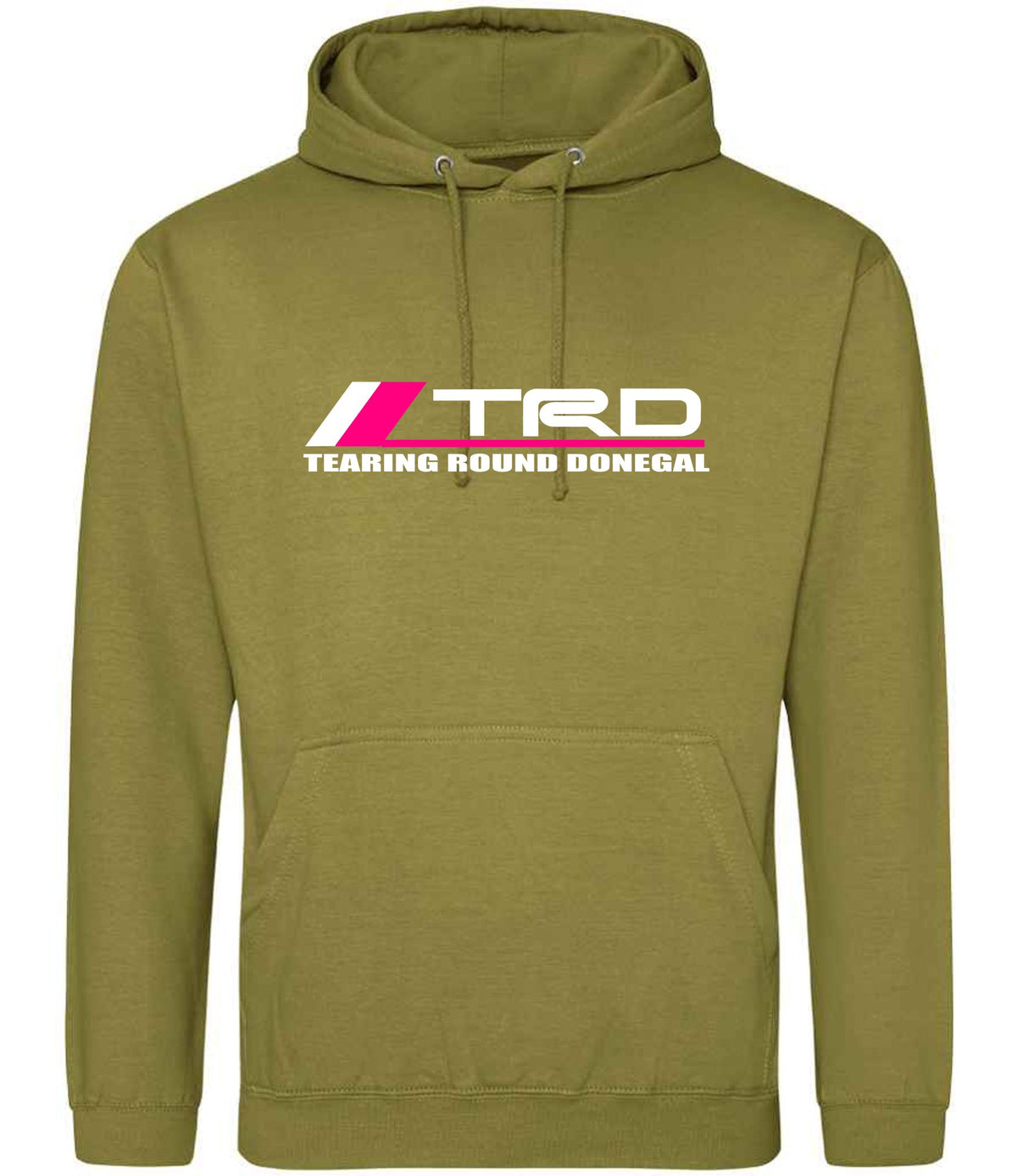 Tearing Round Donegal hoodie in khaki