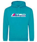 Tearing Round Donegal hoodie in lagoon blue
