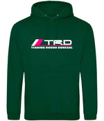 Tearing Round Donegal hoodie in rainforest green