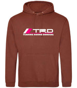 Tearing Round Donegal hoodie in red rust