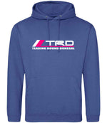 Tearing Round Donegal hoodie in royal blue