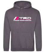 Tearing Round Donegal hoodie in steel grey