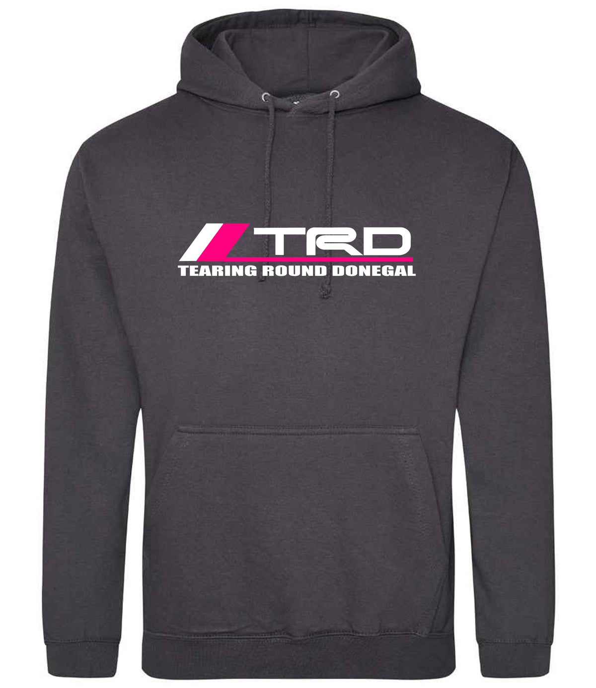 Tearing Round Donegal hoodie in storm grey