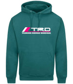 Tearing Round Donegal hoodie in teal