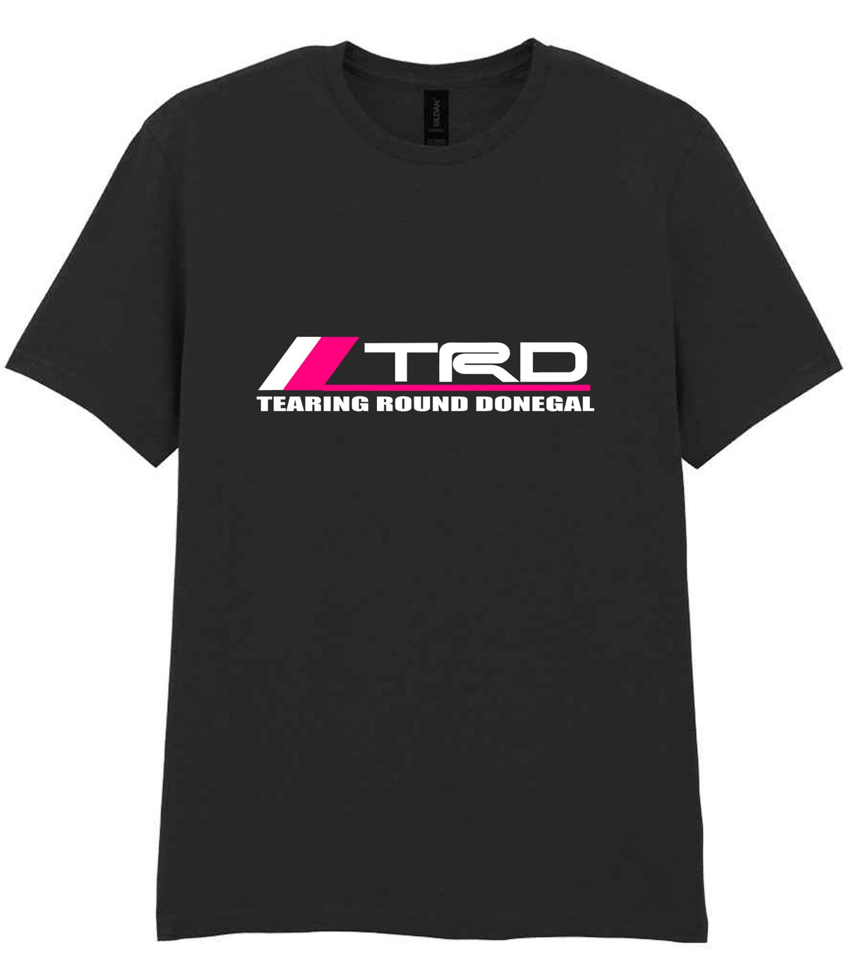Tearing Round Donegal t-shirt in black
