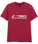 Tearing Round Donegal t-shirt in cardinal red