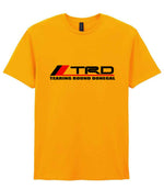Tearing Round Donegal t-shirt in gold