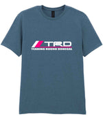 Tearing Round Donegal t-shirt in indigo