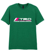 Tearing Round Donegal t-shirt in kelly green
