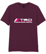 Tearing Round Donegal t-shirt in maroon