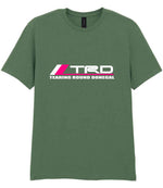 Tearing Round Donegal t-shirt in military green