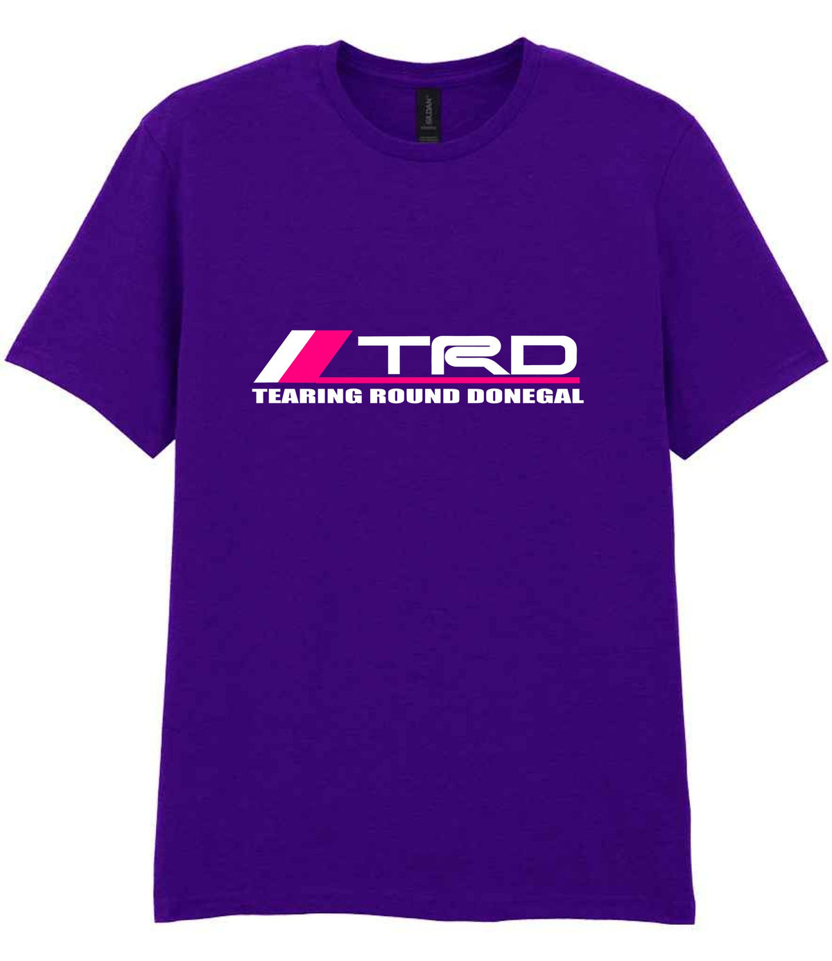 Tearing Round Donegal t-shirt in purple