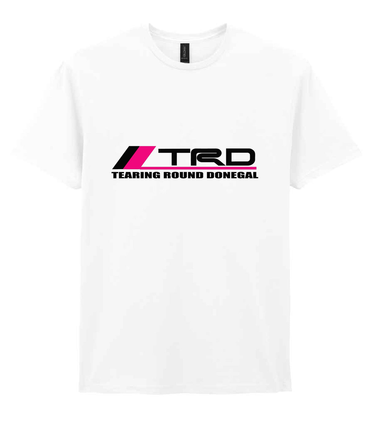 Tearing Round Donegal t-shirt in white