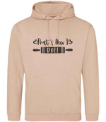Thats How I Roll hoodie in peach perfect
