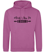 Thats How I Roll hoodie in pinky purple