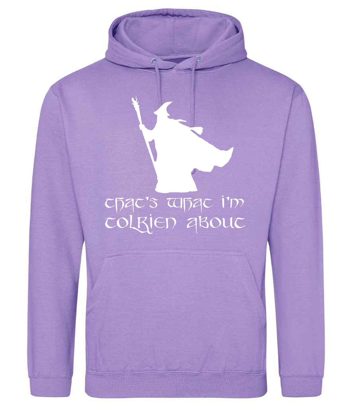 Thats What Im Tolkien About hoodie in digital lavender