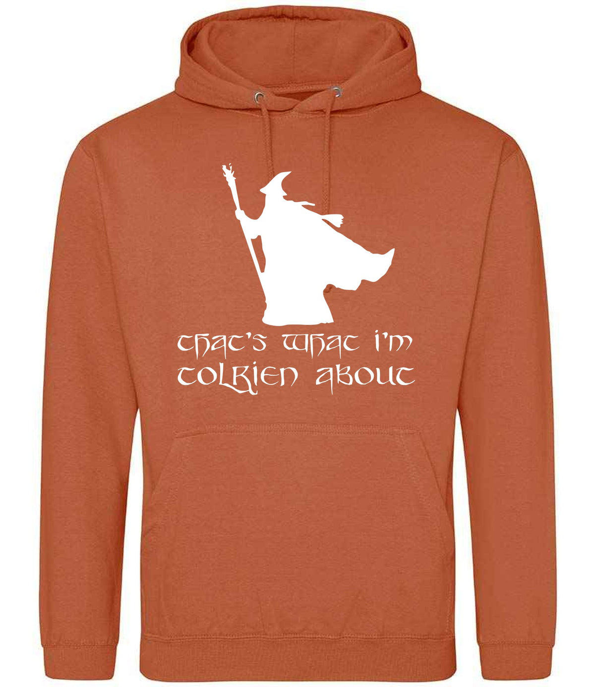 Thats What Im Tolkien About hoodie in ginger biscuit